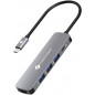 ADAPTATEUR USB-C EN ALUMINIUM NOVOO 5 EN 1