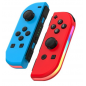 Joycon compatible Nintendo Switch - Bleu et Rouge avec lumière