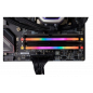 Barrette de RAM DDR4 3200MHz Corsair Vengeance RGB Noir 16Go (2x8Go)