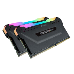 Barrette de RAM DDR4 3200MHz Corsair Vengeance RGB Noir 16Go (2x8Go)