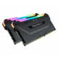 Barrette de RAM DDR4 3200MHz Corsair Vengeance RGB Noir 16Go (2x8Go)