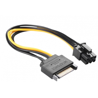 Câble d'alimentation SATA vers PCI-Express 6 Pin