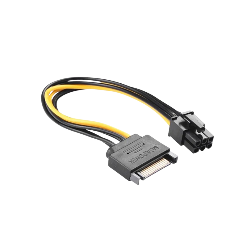 Câble d'alimentation SATA vers PCI-Express 6 Pin