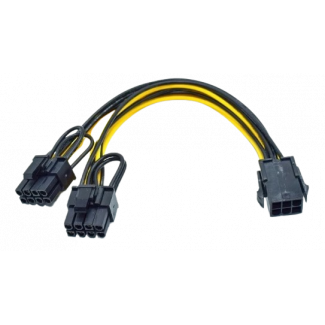 Cable Dédoubleur PCI-Express 6 Pin vers 2 x 8 Pin