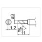 Panne de fer à souder HAKKO T15-KU pour Station FX951-FM203