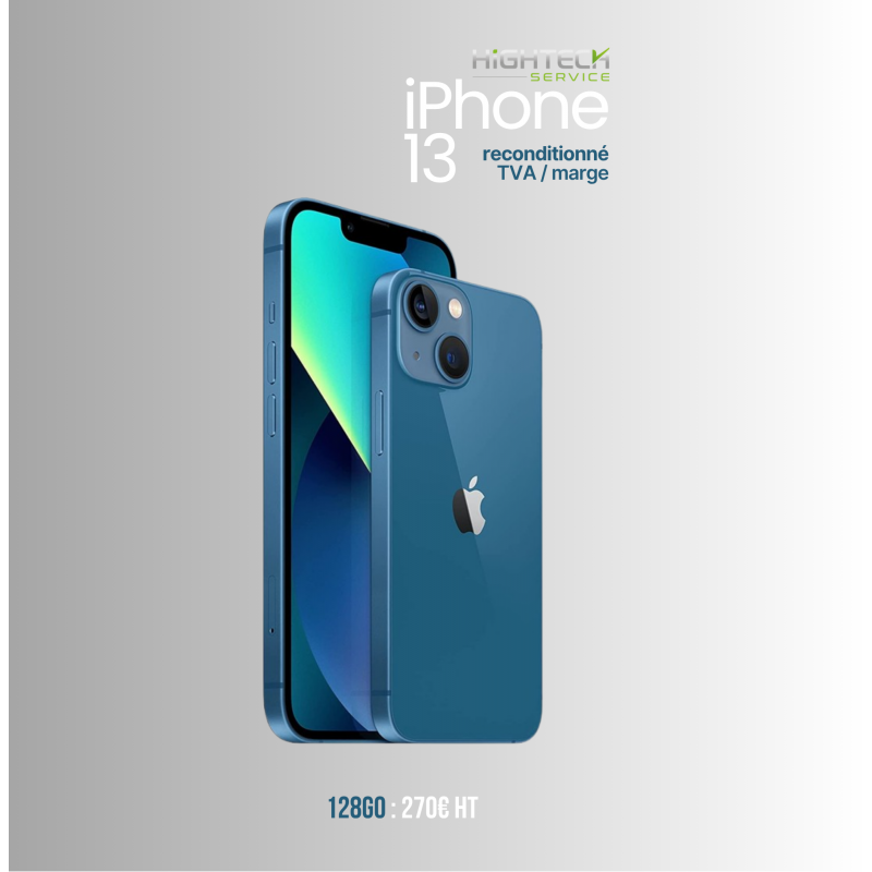 Reconditionné - iPhone 13 128Go Bleu
