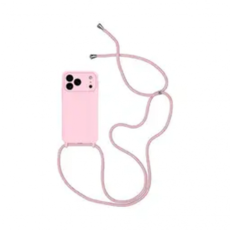 Coque Silicone avec Cordon Apple iPhone 17 Pro Max