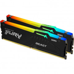 Barette Mémoire RAM 64GB Kingston FURY Beast RGB KIT 6000