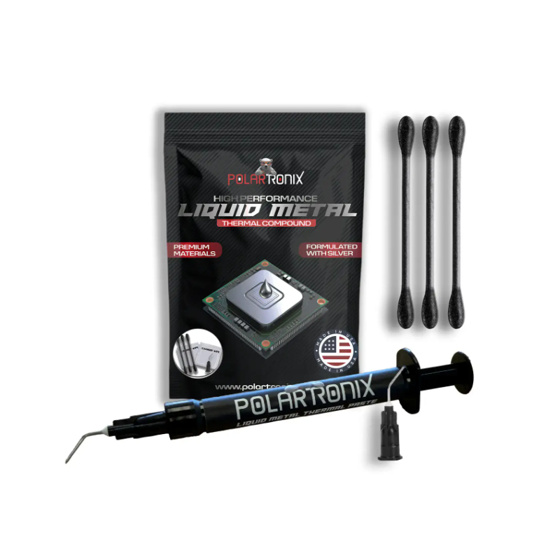 Seringue Métal liquide Polar Tronix (1,5g) pour CPU et GPU 130W/mK Seringue Métal liquide Polar Tronix (1,5g) pour CPU et GPU 130W/mK