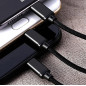 Câble 3 en 1 Lightning - Type-C - Micro USB 1m Noir